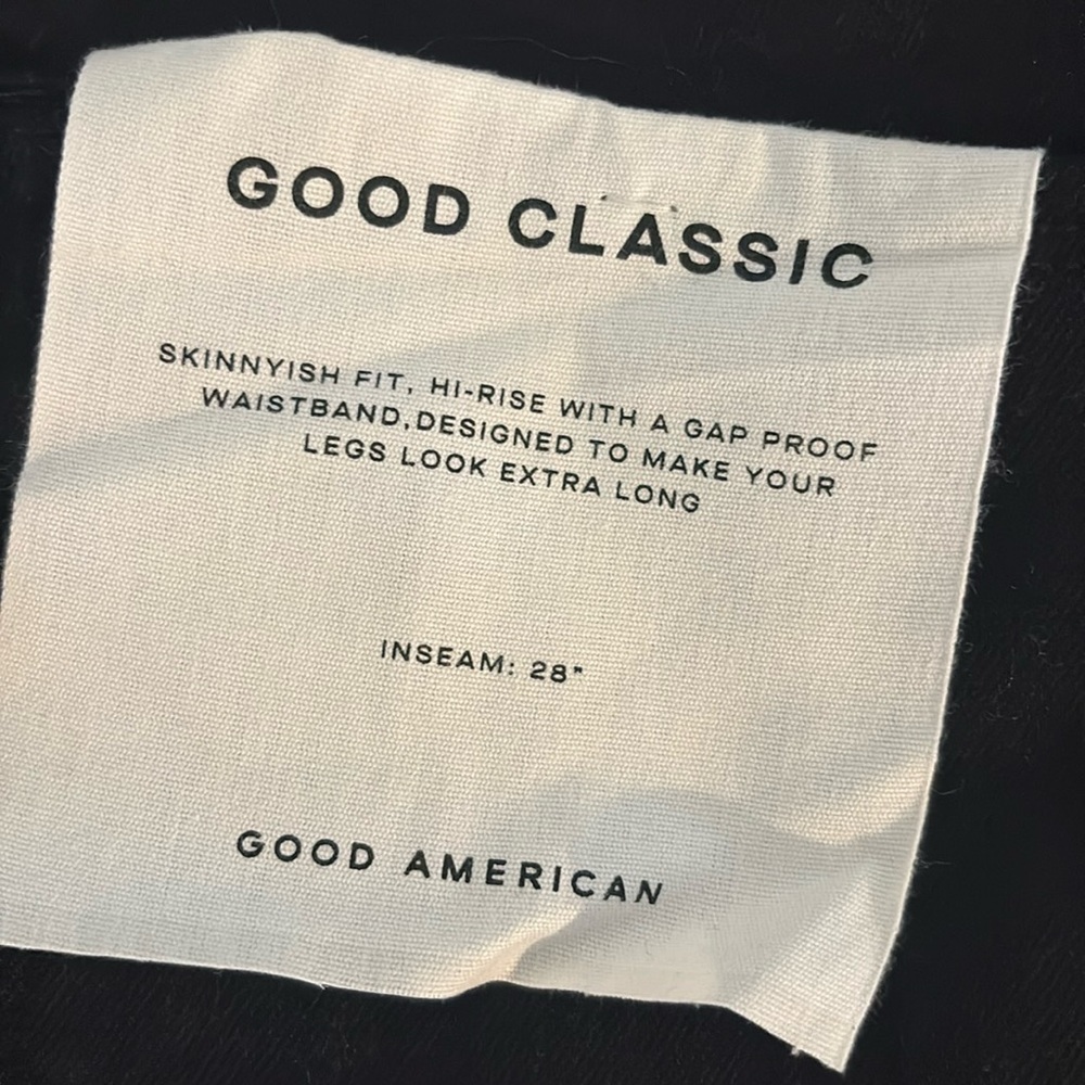 NWT GOOD AMERICAN  Good Classic Crossover Hi Rise Jeans - Picture 9 of 11